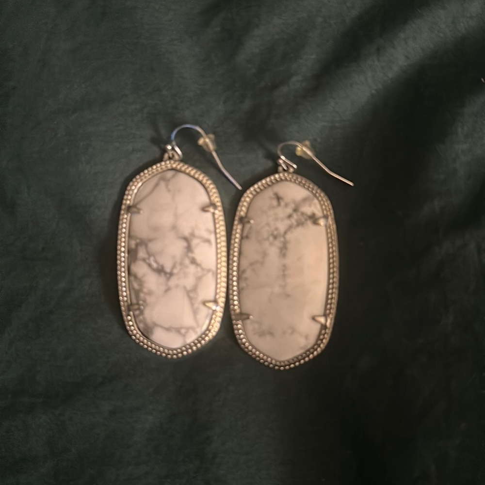 Kendra Scott White Howlite Danielle earrings